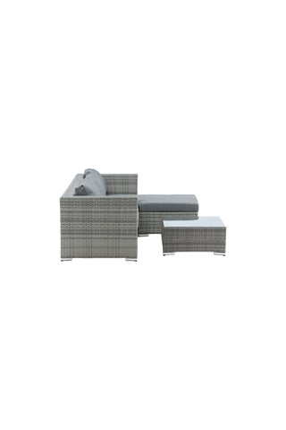Venture Home Rotterdam schäslong set- Grey Wicker / Grey Cushion