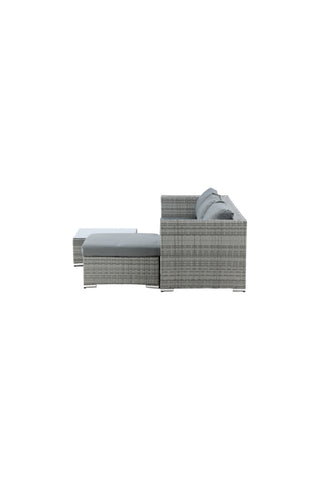 Venture Home Rotterdam schäslong set- Grey Wicker / Grey Cushion