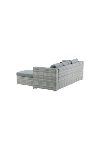 Venture Home Rotterdam schäslong set- Grey Wicker / Grey Cushion