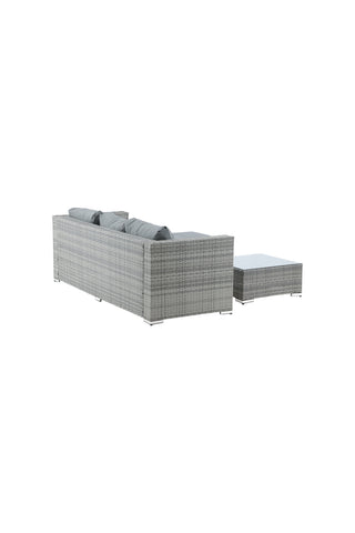 Venture Home Rotterdam schäslong set- Grey Wicker / Grey Cushion