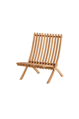 Kenya Sissor Solstol 2-pack - Teak
