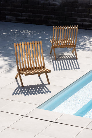 Kenya Sissor Solstol 2-pack - Teak
