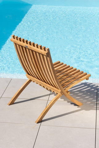 Kenya Sissor Solstol 2-pack - Teak
