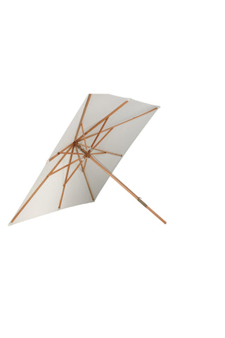 Naxos Paraply - 3*3m - Trä / Ecru Tyg