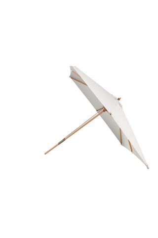 Naxos Paraply - 3*3m - Trä / Ecru Tyg