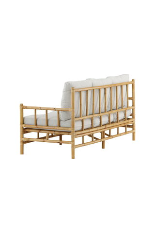 Cane 3-sits soffa - Bamboo / Grey Cushion