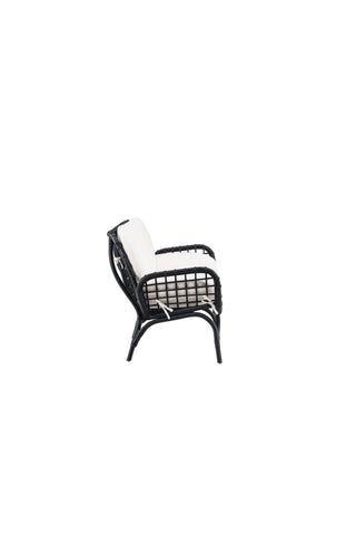 Venture Home Moana Soffa - Svart Rotting / Vit Spunpolyster