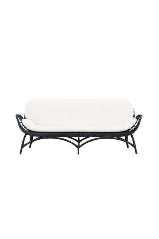 Venture Home Moana Soffa - Svart Rotting / Vit Spunpolyster