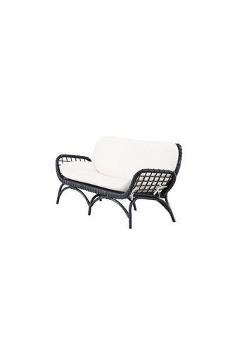 Venture Home Moana Soffa - Svart Rotting / Vit Spunpolyster
