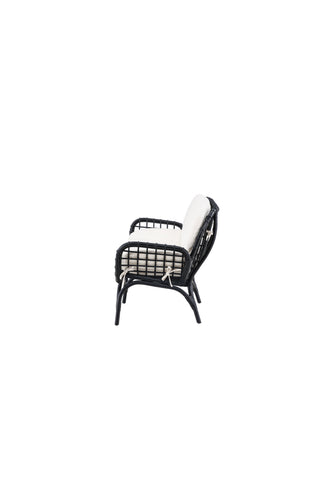 Venture Home Moana Soffa - Svart Rotting / Vit Spunpolyster