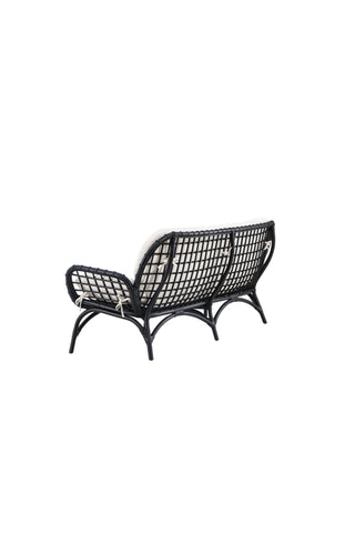 Venture Home Moana Soffa - Svart Rotting / Vit Spunpolyster