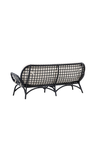 Venture Home Moana Soffa - Svart Rotting / Vit Spunpolyster