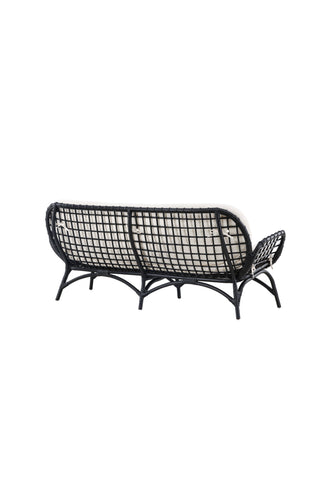 Venture Home Moana Soffa - Svart Rotting / Vit Spunpolyster