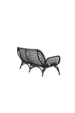 Venture Home Moana Soffa - Svart Rotting / Vit Spunpolyster