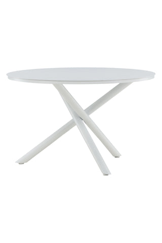 Alma Matbord - Vit Alu - ø120cm