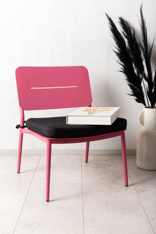 Lina Lounge Chair 2-pack - Rosa / Svart Dyna