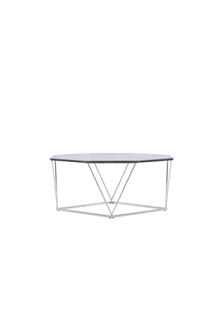 Venture Home Dipp Sidobord - Svart / Klart glas