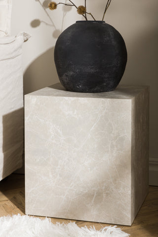 Venture Home York högt soffbord - MDF i beige/marmorlook