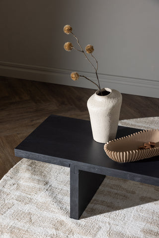 Venture Home Yakunik Soffbord - Gummiträ / Svart MDF