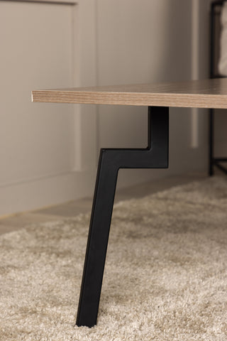 Venture Home Bethan Soffbord - Svart / Brun MDF