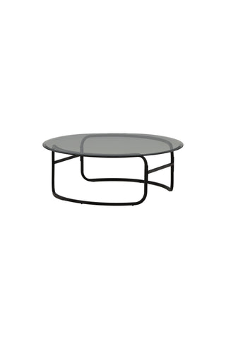 Furniture Fashion Lomma Soffbord - Svart / Klart glas
