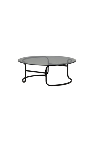 Furniture Fashion Lomma Soffbord - Svart / Klart glas