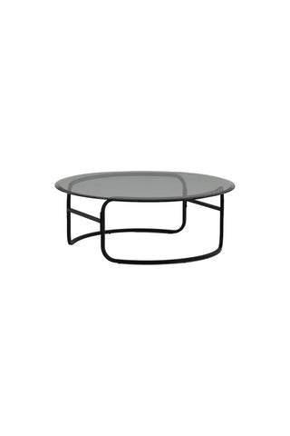 Furniture Fashion Lomma Soffbord - Svart / Klart glas