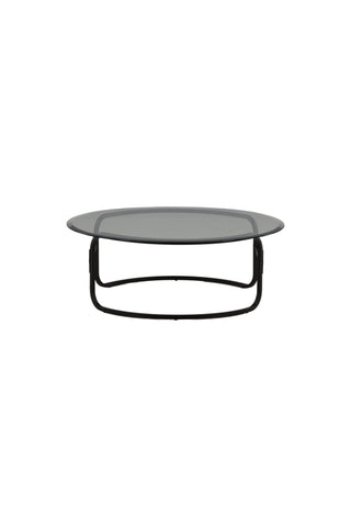 Furniture Fashion Lomma Soffbord - Svart / Klart glas