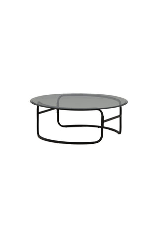 Furniture Fashion Lomma Soffbord - Svart / Klart glas