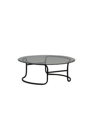 Furniture Fashion Lomma Soffbord - Svart / Klart glas