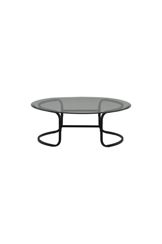 Furniture Fashion Lomma Soffbord - Svart / Klart glas