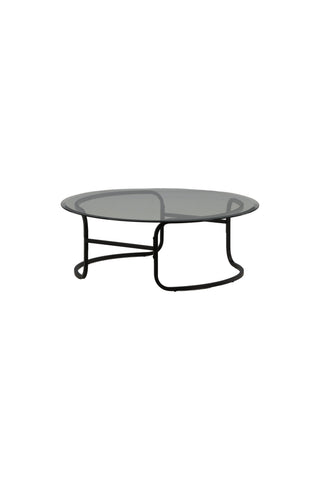 Furniture Fashion Lomma Soffbord - Svart / Klart glas