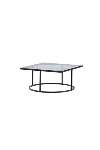 Furniture Fashion Skanör Soffbord - Svart / Klart glas