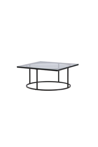 Furniture Fashion Skanör Soffbord - Svart / Klart glas