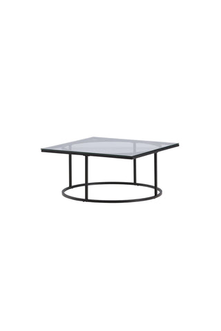 Furniture Fashion Skanör Soffbord - Svart / Klart glas
