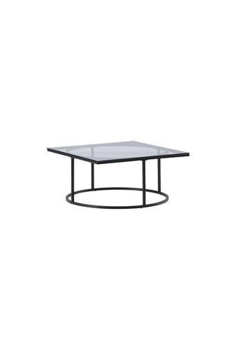 Furniture Fashion Skanör Soffbord - Svart / Klart glas