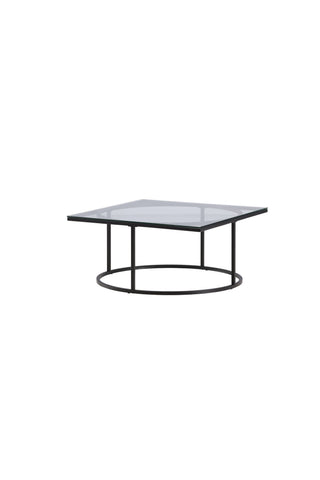 Furniture Fashion Skanör Soffbord - Svart / Klart glas