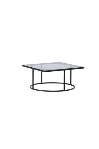 Furniture Fashion Skanör Soffbord - Svart / Klart glas