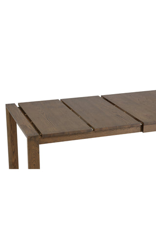 Slider Förlängningsbord - Rökt Ek - 170+40+40cm