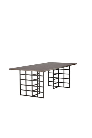 Furniture Fashion Ystad Matbord - Svart / Mocca Ekfaner