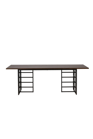 Furniture Fashion Ystad Matbord - Svart / Mocca Ekfaner