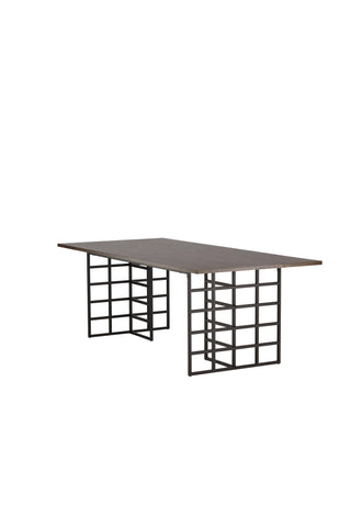 Furniture Fashion Ystad Matbord - Svart / Mocca Ekfaner