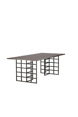 Furniture Fashion Ystad Matbord - Svart / Mocca Ekfaner