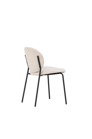 Venture Home Vault Dining Chair 2-pack - Svart / Beige / FSC 100%