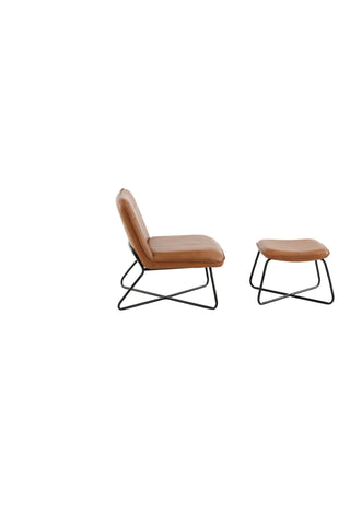X-Lounge Chair - Brun PU