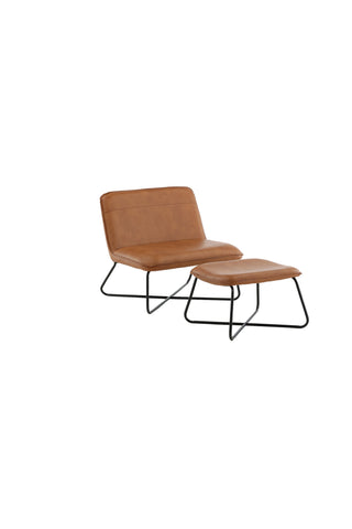 X-Lounge Chair - Brun PU
