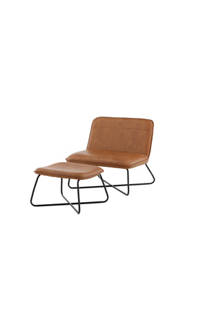 X-Lounge Chair - Brun PU