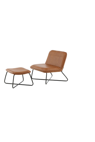 X-Lounge Chair - Brun PU