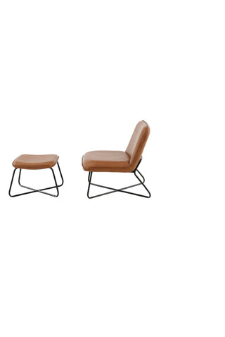 X-Lounge Chair - Brun PU