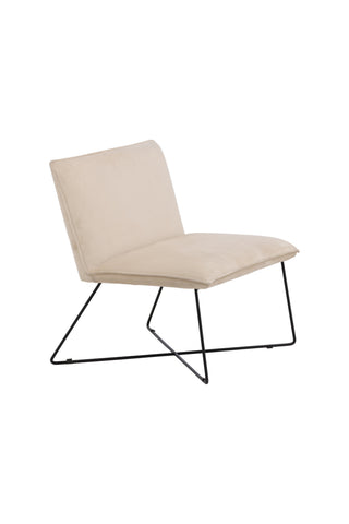 Venture Home X-lounge Enkelsoffa - Svart / Off White Velvet
